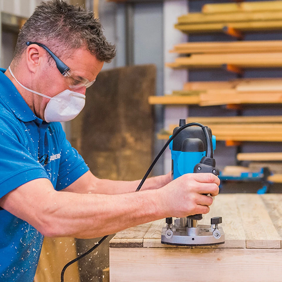 Défonceuse plongeante 1/2 Silverline 1500W - Photo 4/4