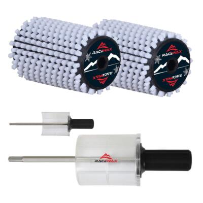 RaceWax Roto Bürsten Set Nylon Rosshaar oder Kupfer Rotorbürste 200mm SpeedStick