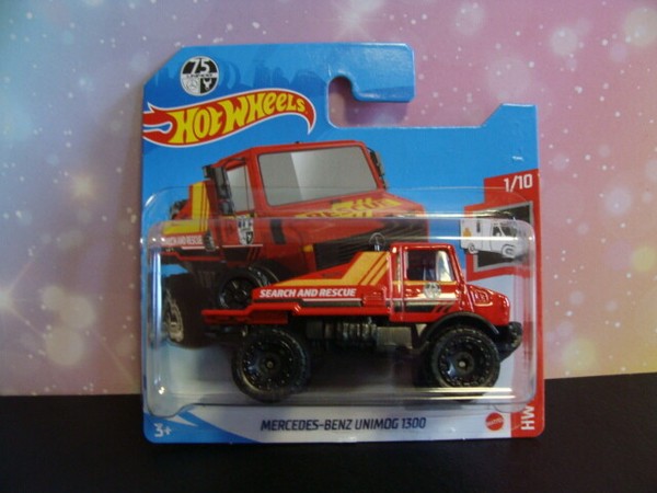 Hot Wheels 75 Jahre MERCEDES-BENZ Unimog 1300 2021 Hw Rescue 1/10 Ovp/Neu 1:64-image