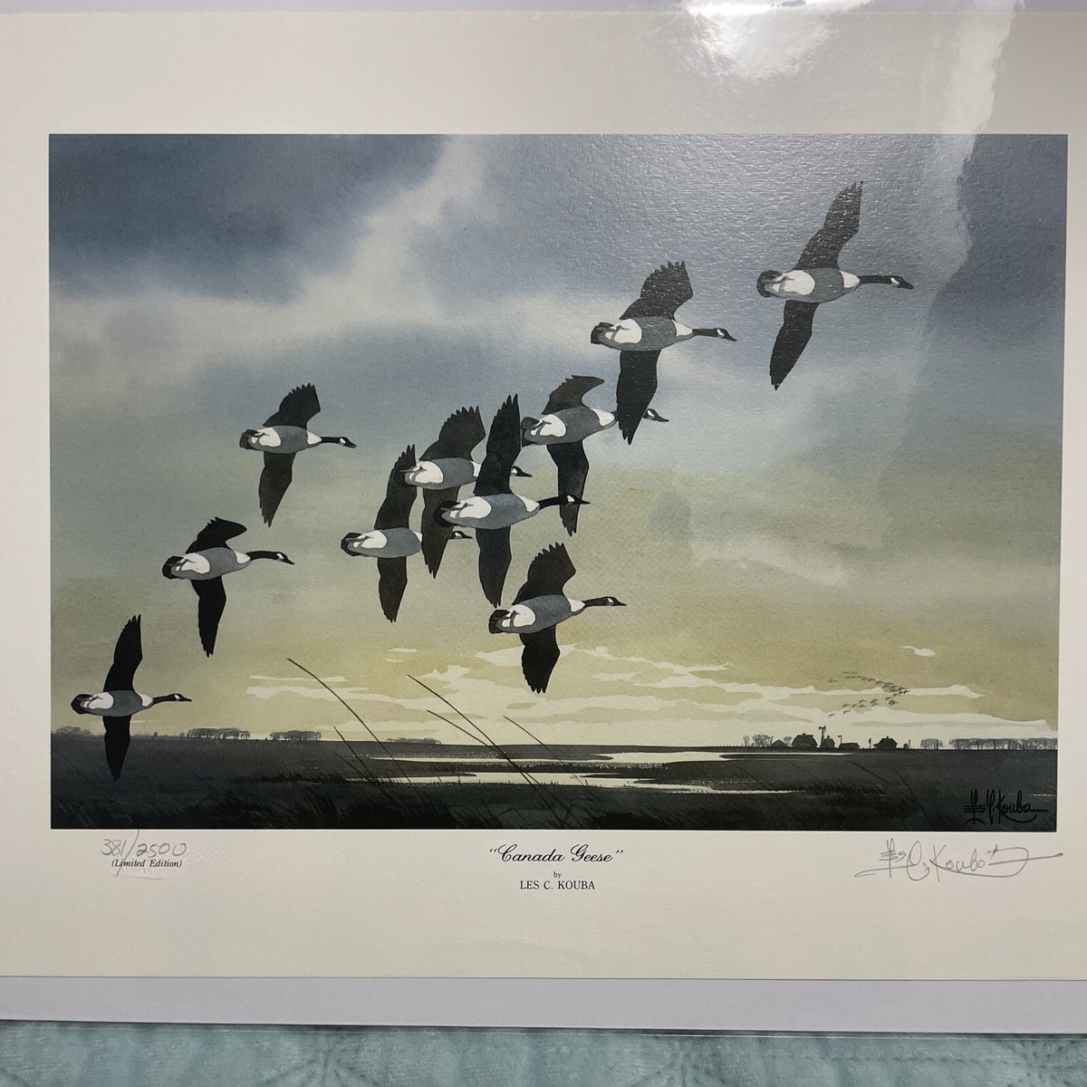 Les Kouba Canada Geese 12 x 8.25 Signed and Numbered Print | eBay