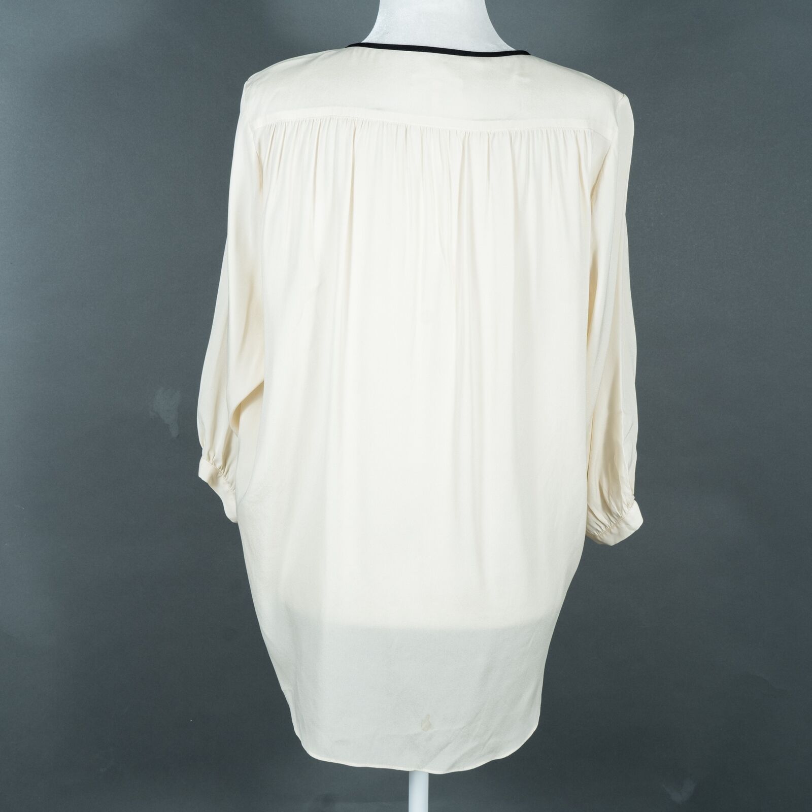 Rag and Bone White Silk Blend Button Up Pleated B… - image 7