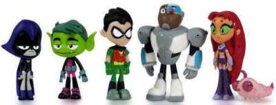 Teen Titans Go Mini Figure Set 6 Deluxe Six Pack Beast Boy Raven