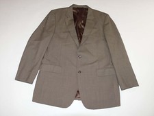 Jos. A. Bank Men's Suit Jacket Size 46 Long Brown 100 Wool Mini Houndstooth 46L