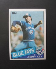 JIMMY KEY 2 ROOKIE BASEBALL CARDS 1985 Topps #193 Blue Jays Pitcher