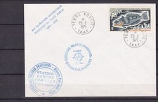TAAF 1971 FISH N&deg; 37 ON LETTER WITH STAMPS-N**TB-SEE SCAN-G006