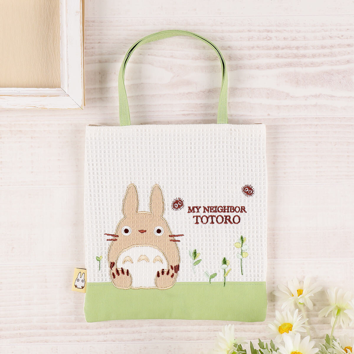 Studio Ghibli My Neighbor Totoro Waffle Totoro Mini Tote Bag H8.6