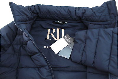 RALPH LAUREN Stretch Patch Pocket Women's XS Puffer Jacket, Hood, MSRP $200