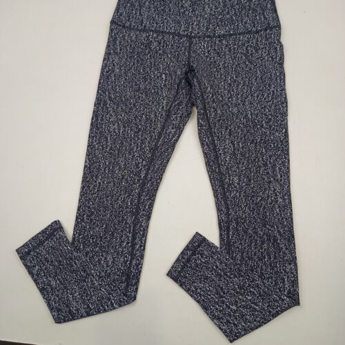 Lululemon Align Full Length Women Leggings Black & White Size CA 8 AU 12 Tight - Picture 6 of 18