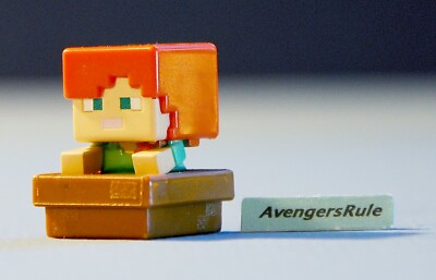 Mine Craft Collectible Mini Figures Dig In Series 5 Alex With Boat