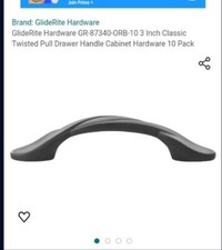 GlideRite 3 CC Twist Cabinet Hardware Handle ...