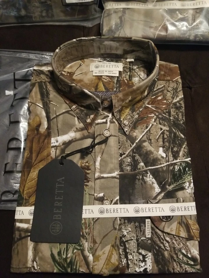 BERETTA Vented Shooting Shirt Button Up Mens REALTREE AP Hunting. Multiple sizes - Image 2 of 4