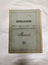 Catalogo Libretto Uso della Vettura e Manutenzione Messa In Moto Motori Slanzi 
