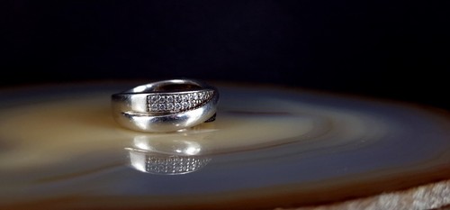 Ring Silber 925 schwarz weiß 16,2 mm Yin Yang Zirkonia - Bild 2 von 6