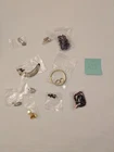 Mixed vintage costume jewelry lot earrings necklace bracelet watch ring brooch