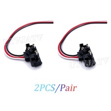 2 Pcs 3 Prong Pigtail Wire Straight Plug For Truck Trailer Stop Turn Tail Light 2 Pcs 3 Prong Pigtail Wire Straight Plug For Truck Trailer Stop Turn Tail Light