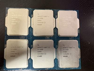 Lot of 6 Intel Core i9-13900 24-Core LGA1700 CPU / FOR PARTS OR REPAIR