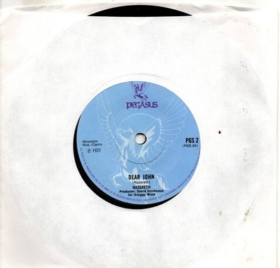 Nazareth:Dear John/Friends:UK Pegasus:1972