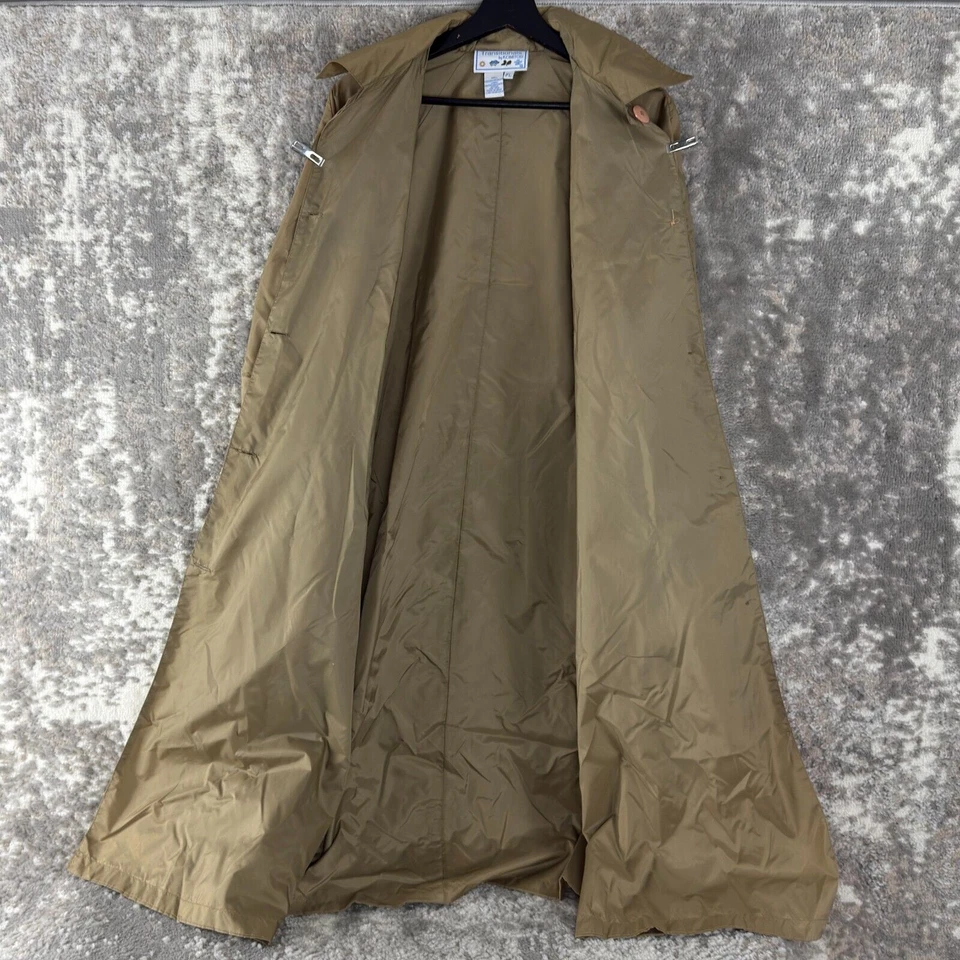 Trench coat Transitionals by Komitor tamanho pequeno PL bege bolsos botão externo - Imagem 3 de 4