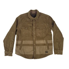 Filson Beartooth Jac-Shirt Army Green Striped Men's Sz L