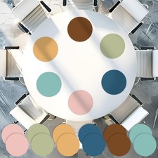 12Inch Boho Dry Erase Dots Large Dry Erase Dots Removable Circle Paper Sticke...