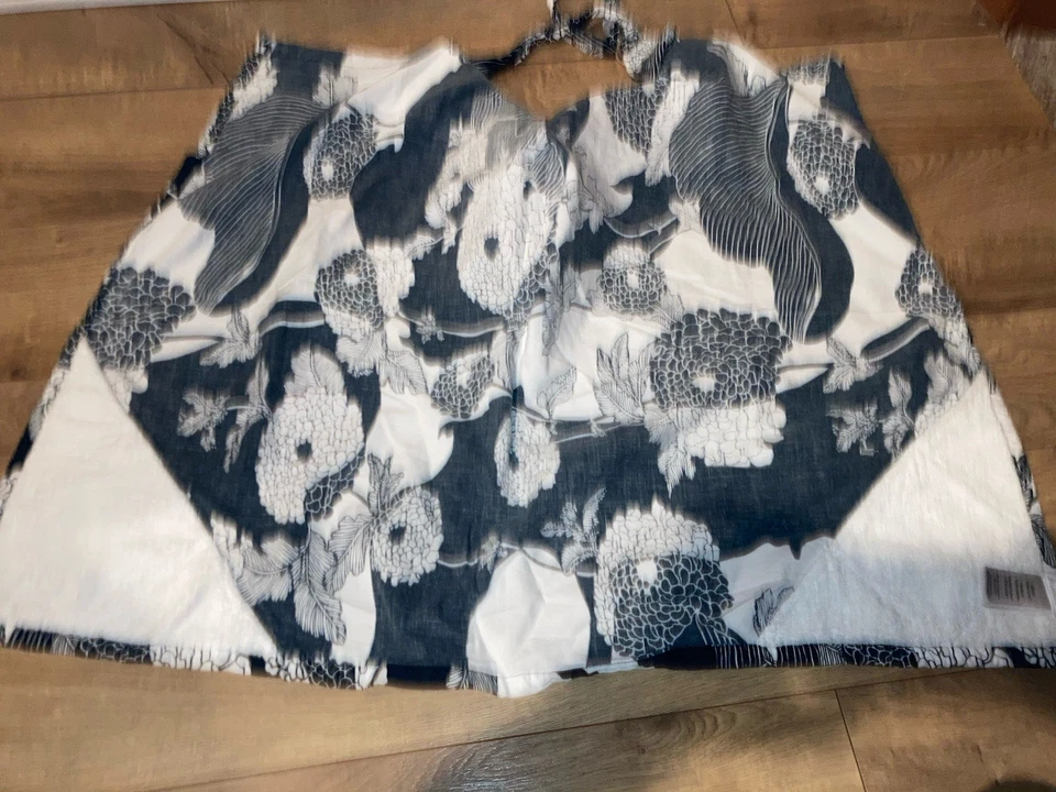 Funda de enfermería de algodón Bebe au Lait cuello curvo negro/blanco Foto 3 de 3