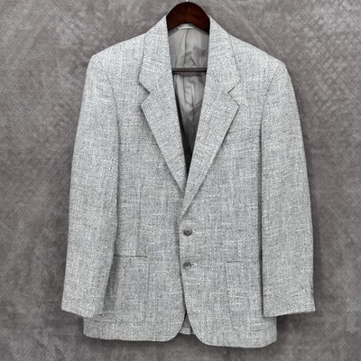 VTG Levi Strauss & Co Sport Coat Blazer Mens 38R Made USA Gray Lightweight 80S