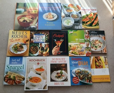 14 Kochbücher, Dr. Oetker, Thai-Küche, Diät, Weight-Watchers, Gemüse, Saucen ...