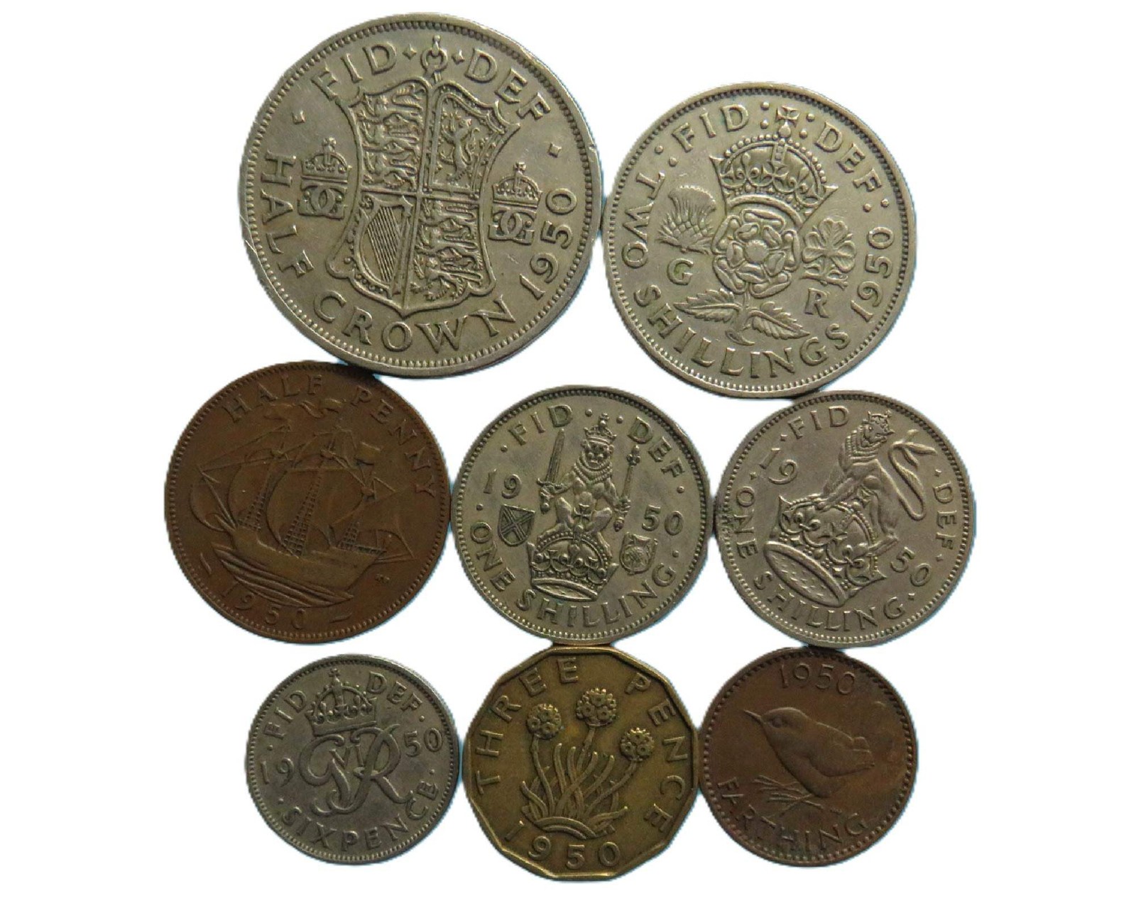 1950 Great Britain Coin Year Set