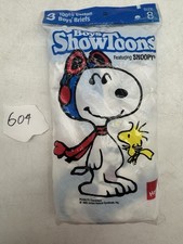 1987 Hanes ShowToons Boys Snoopy Underwear Briefs Size 8 Sealed NOS