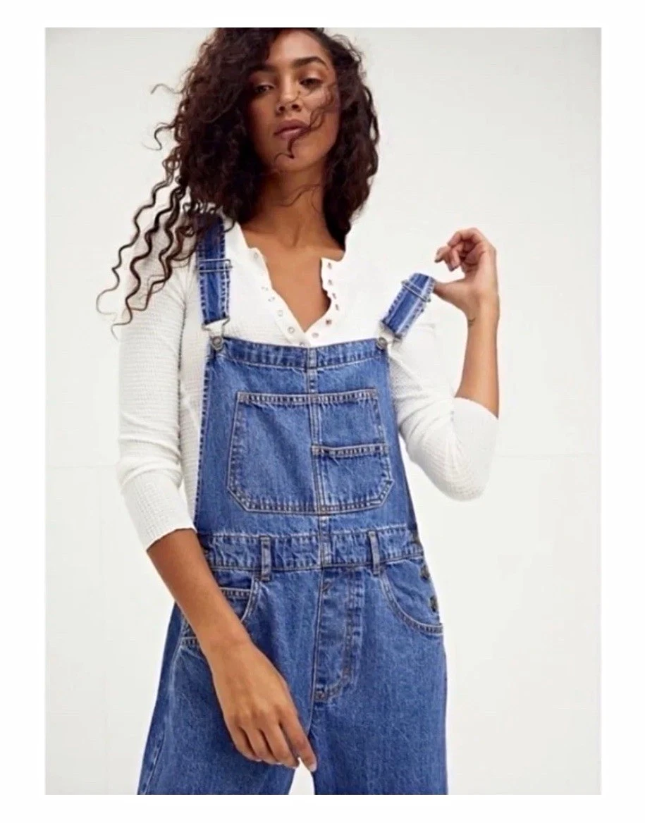 サロペット・オーバーオール・オールインワン andmary Denim rompers skirt navy blue Denim Overall Jumpsuits & Rompers for Women for sale | eBay