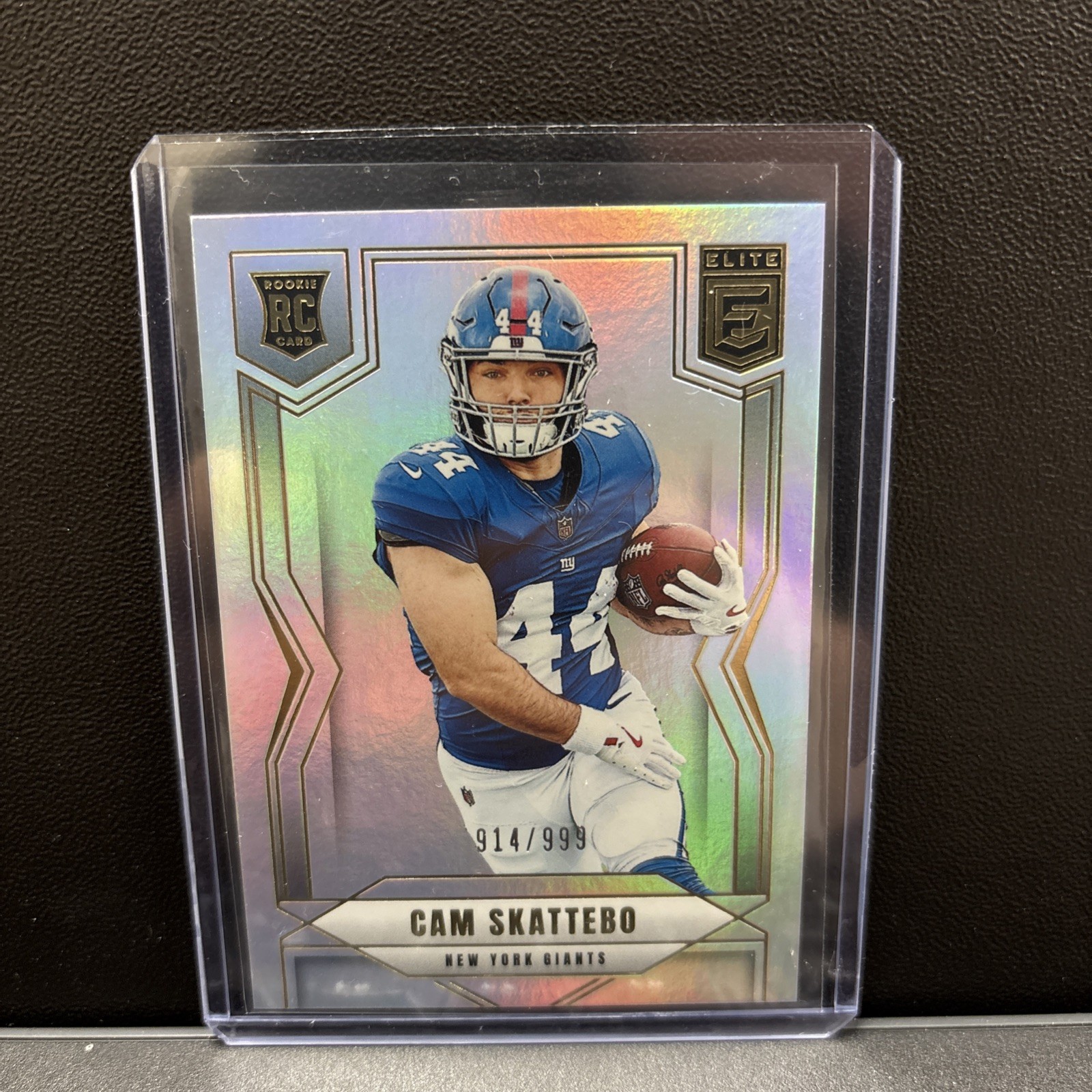 2025 Donruss Elite Cam Skattebo Holo Foil RC /999 New York Giants