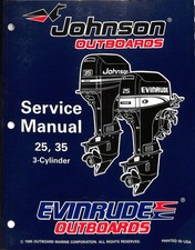 Johnson Evinrude Outboards Service Manual 25 35 3-Cylinder 1995 OMC