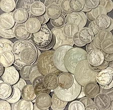 Christmas Coin Lot Grab Bag BLOWOUT! - Silver / Gold / Gems - Free Shipping!