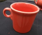 4 LOT-Fiesta Old Orange Coffee Cup Mug O Ring