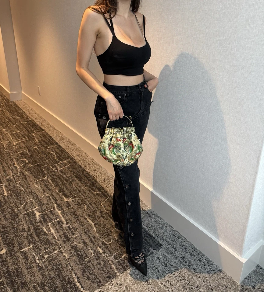 Bolso de noche vintage bordado con cuentas Foto 2 de 4