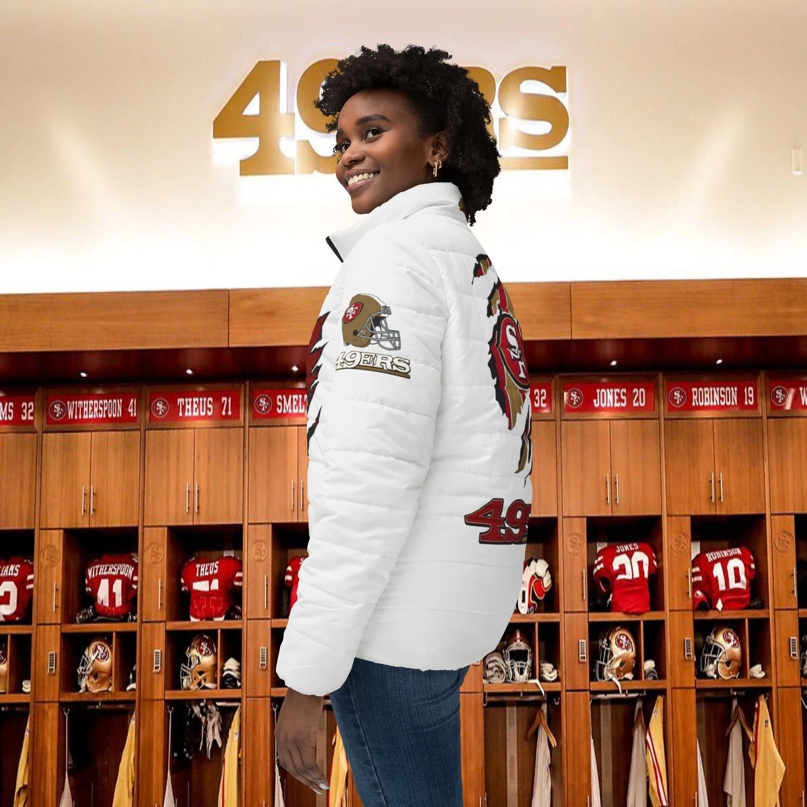 San Francisco 49ers Logo Puffer Jacket