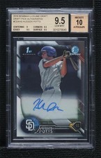 2016 Bowman Draft Chrome Pick Hudson Potts #CDA-HS BGS 9.5 GEM MINT Auto 0a2