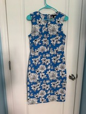 Banana Republic Sleeveless Floral Print Sheath Dress Size 6