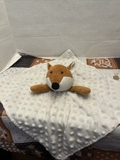 Minky Dot Fox Cream Ivory Woodland Plush Soft Security Blanket Blankie Lovey