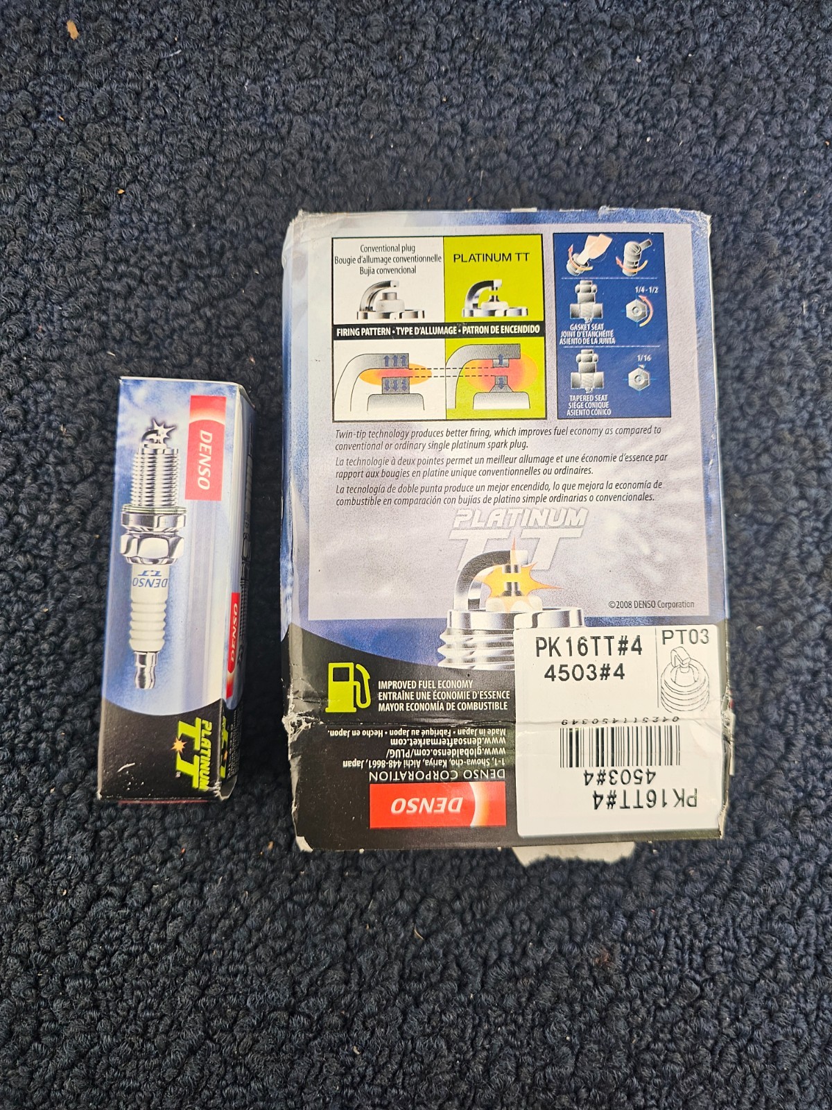 QTY 4 DENSO PK16TT 4503 Auto Parts Spark Plugs Fits 2009-2010 Subaru Forester