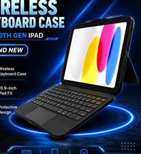 ZAGG Wireless Keyboard Folio Case for Apple iPad 10th Gen 10.9" Black