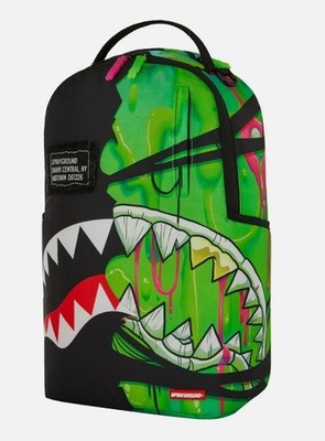 Sprayground Zombie Ooze Shark Central Unisex OS Black Green