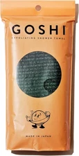 GOSHI Exfoliating Shower Towel - Rip-Resistant Small, Green 