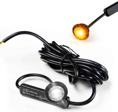 Unterputz weiße runde LED Tasten Markierungsleuchte + gelb Strobe Van LKW Kelsa Bar