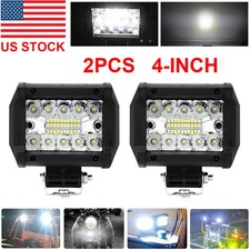 2pcs 4 30000lm Led Work Light Bar Spot Pods Fog Lamp Offroad Driving Truck Atv