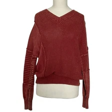 Sugarfox Designer Sweater Rust Womens Size Small