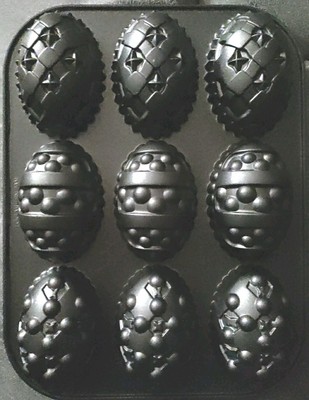 Nordic Ware Easter Egg Muffin Pan Decorated Mini Cake Pan Goldtouch USA