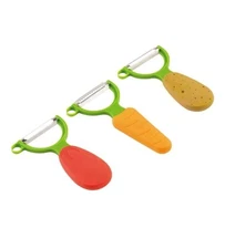 KUHN RIKON Peeler Veggie set carrot / potato / tomato 3 pcs Julliene, Straight,