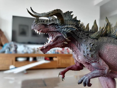 NANMU Ultimasaurus Mordred Dinosaur Statue Display Model Red-black