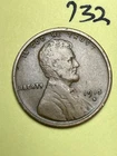 1915-S LINCOLN WHEAT CENT, semi key date, low mintage "FINE" condition #732